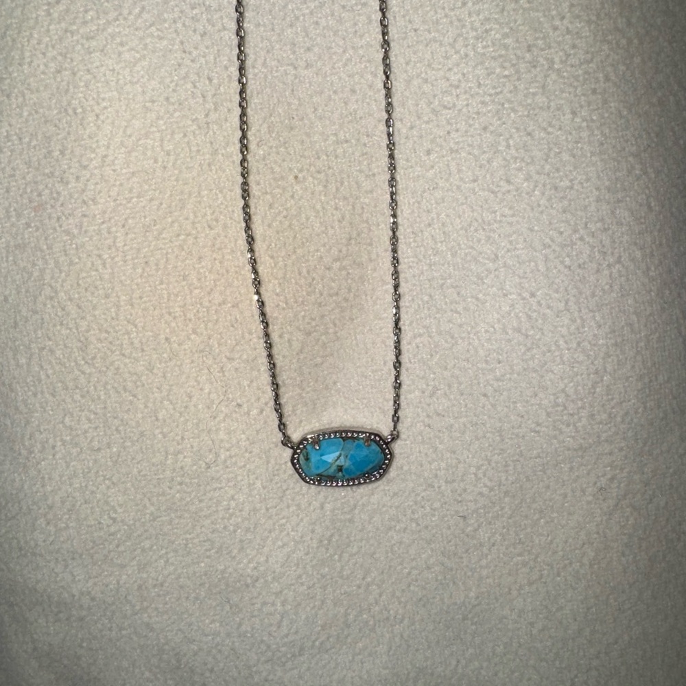 Kendra Scott Necklace - Variegated Turquoise Magnesite
